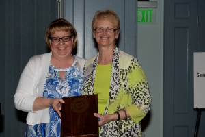 Chris Brune presents Connie with the 2015 AHP Champion Award Photo by Diana De Rosa